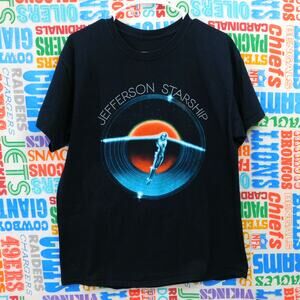 Jefferson Starship 2019 Tour T Shirt Size L Black Double Sided